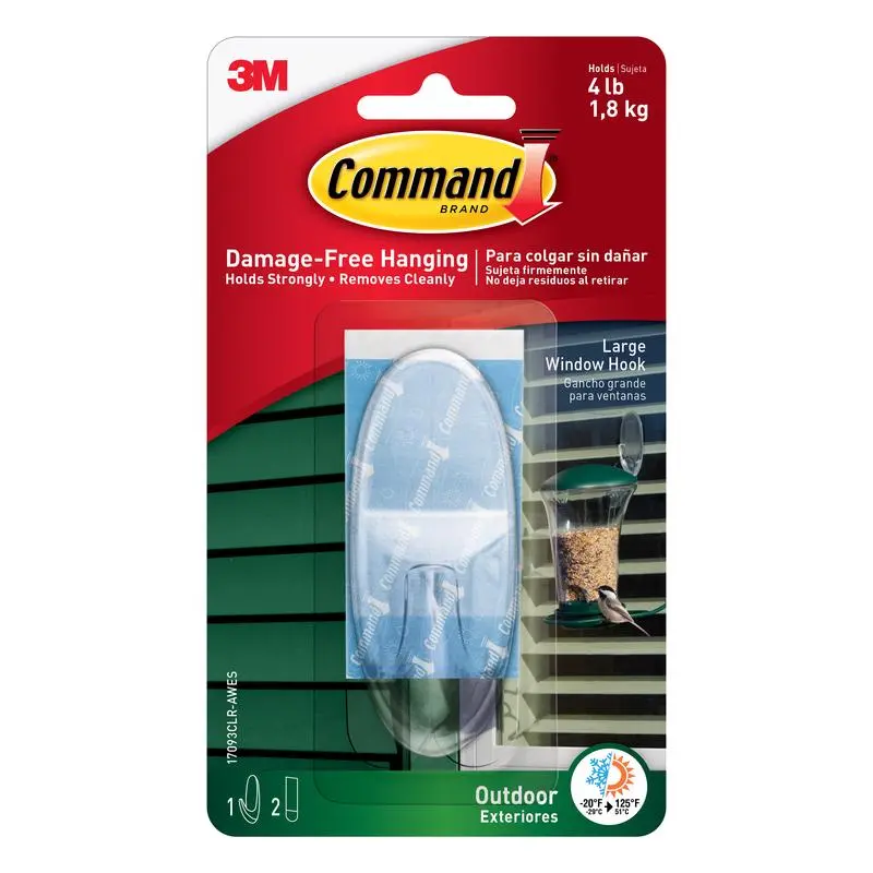 3M Command Large Plastic Hook 3-3/8 In. L 1 Pk - Deal Of The Week 1