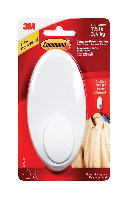 3M Command Large Plastic Hook 5 In. L 1 Pk - Deal Of The Week 1
