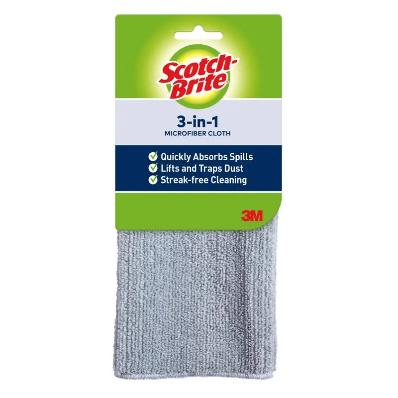 3M Scotch-Brite Non-Scratch Microfiber Dusting Cloth 14 L X 12 W In. - Open Box 1