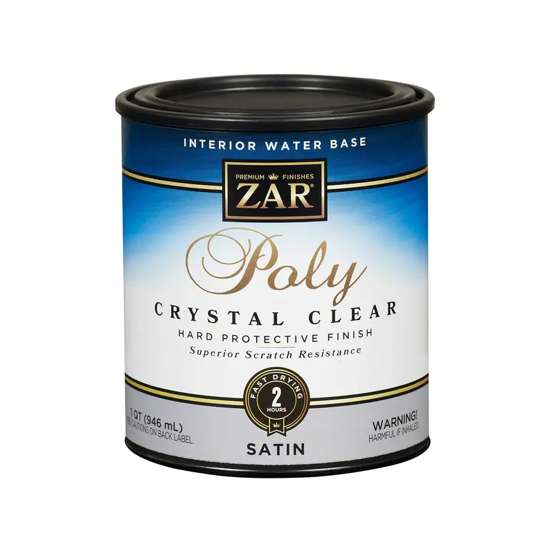 Aqua Zar Satin Clear Water-Based Polyurethane 1 Qt. - Deal Of The Week 1