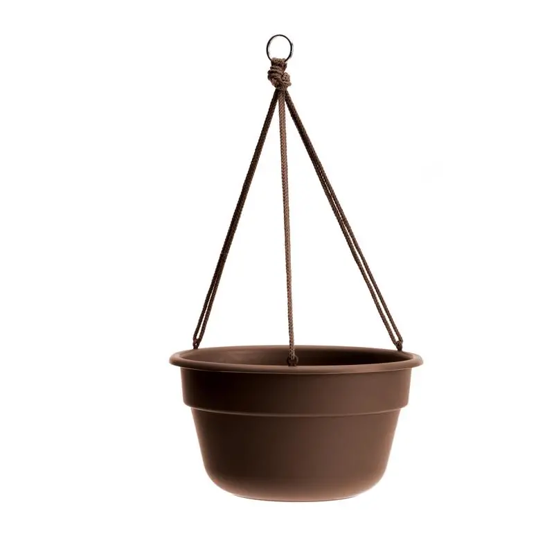 Bloem Dura Cotta 6.8 In. H X 12.5 In. W X 12.4 In. D Resin Hanging Basket Chocolate - Deal Of The Week 1
