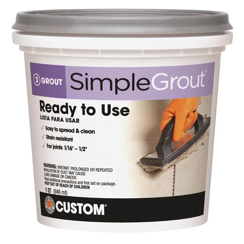 Custom Building Products Simplegrout Indoor White Grout 1 Qt - Deal Of The Week 1