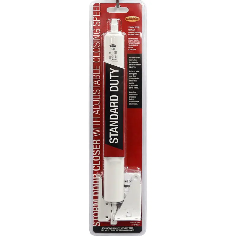 Larson Standard Duty White Aluminum Pneumatic Door Closer - Deal Of The Week 1