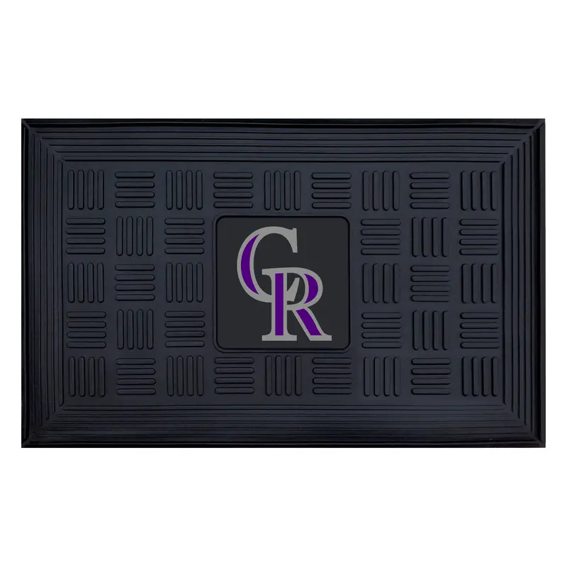 Mlb - Colorado Rockies Heavy Duty Door Mat - 19.5In. X 31In. 1