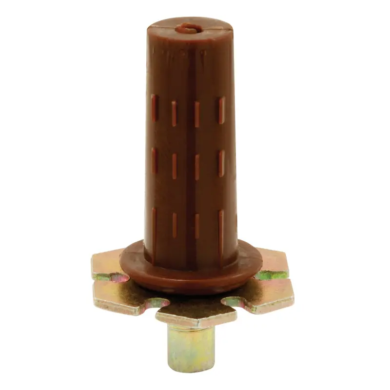 Prime-Line 7/16 In. D X 2.44 In. L Gloss Brown Steel Pivot 2 Pc - Deal Of The Week 1