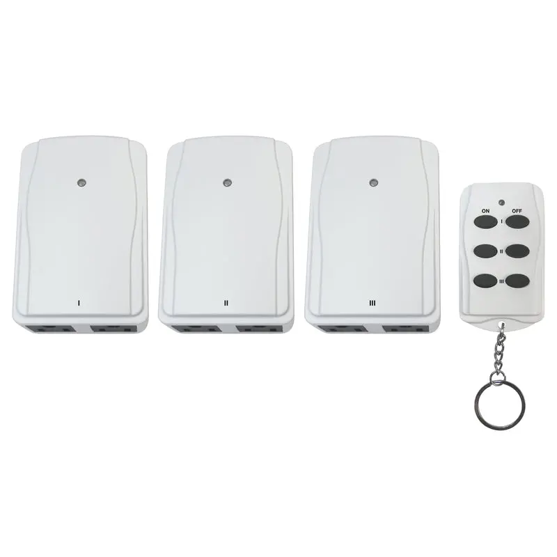 Prime White 15A Programmable Indoor Wireless Remote With Grounded Outlets - Open Box 1