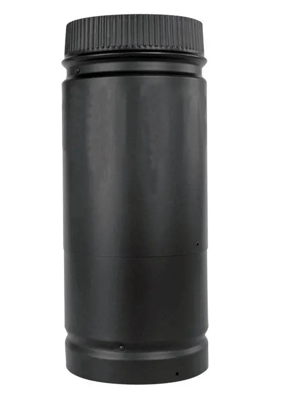 Selkirk 6 In. D X 13 In. L Stainless Steel Double Wall Stove Pipe - Open Box 1