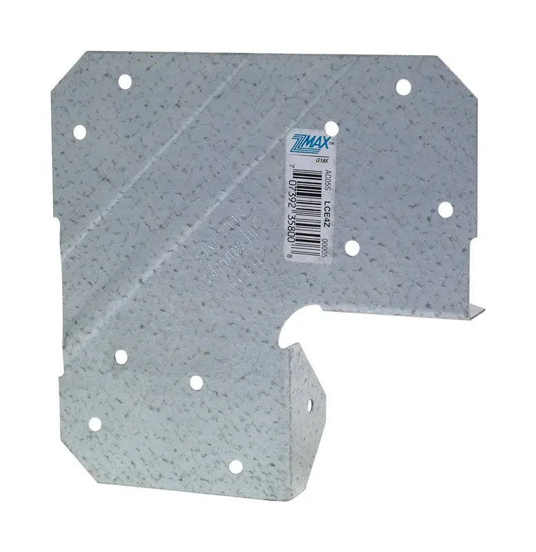 Simpson Strong-Tie Zmax 5.38 In. H X 5.38 In. W 20 Ga. Galvanized Steel End Post Cap - Deal Of The Week 1