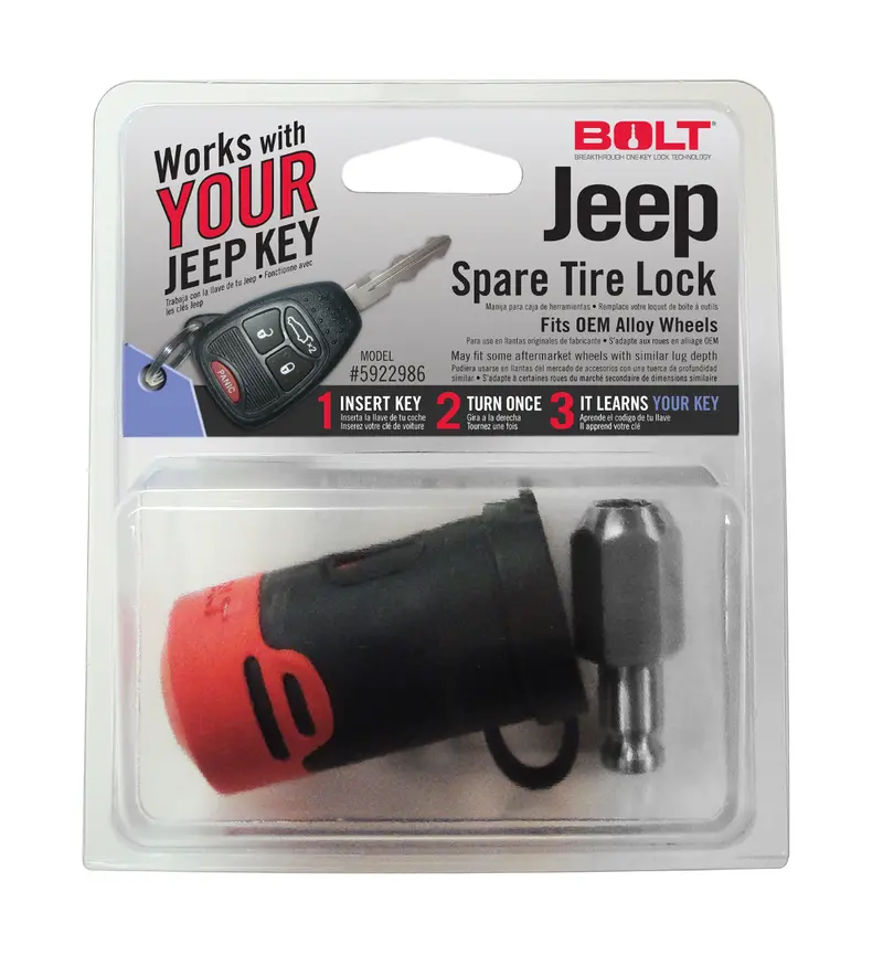 Bolt Spare Tire Lock For Jeep Vehicles – Heavy-Duty Security Lock, Model 5922986 1