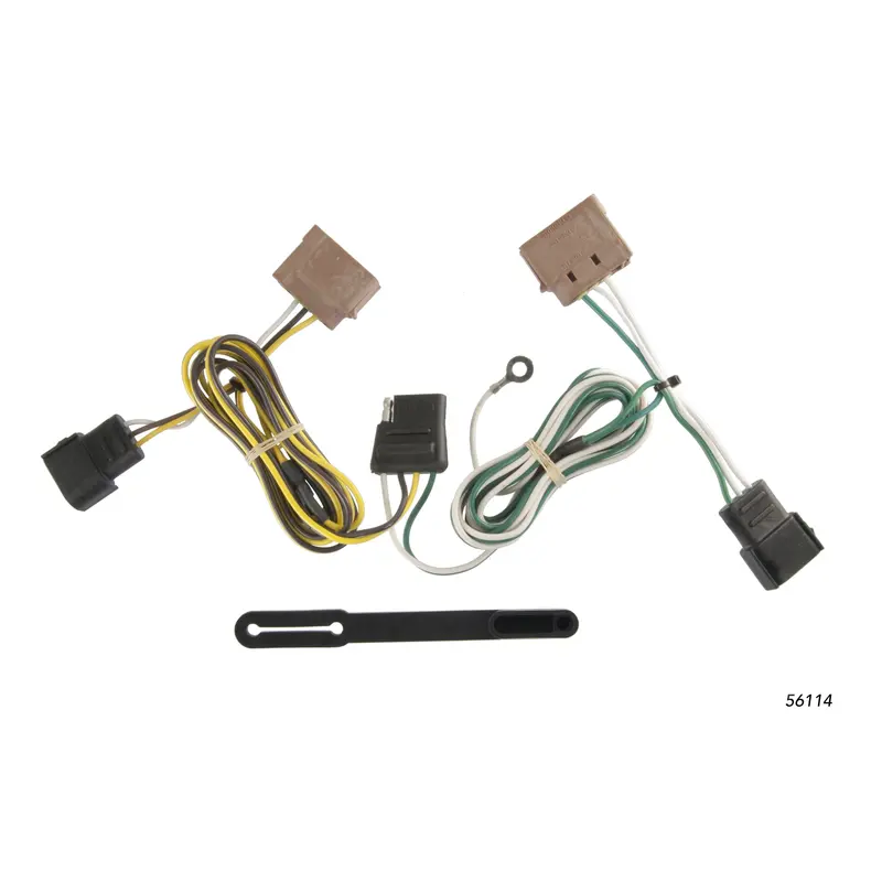 Curt Custom 4-Way Flat Trailer Wiring Harness For Ford Fiesta Sedan 1